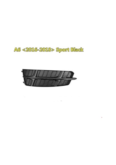 Audi - Ön Tampon Izgara Sağ Siyah - S-line A6 2015-