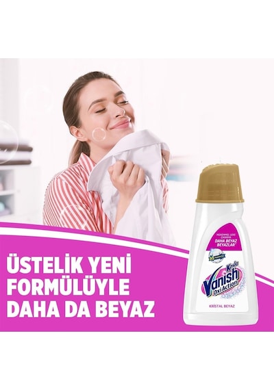 Kosla Vanish Multipower Beyazlar için Sıvı Leke Çıkarıcı & Deterjan 2700 ML
