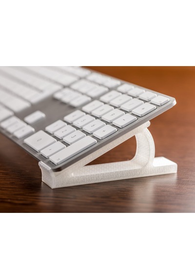 Ergonomik Masaüstü Klavye Standı & Yükseltici Aparat - Dayanıklı Şeffaf Tasarım 115x45x20mm