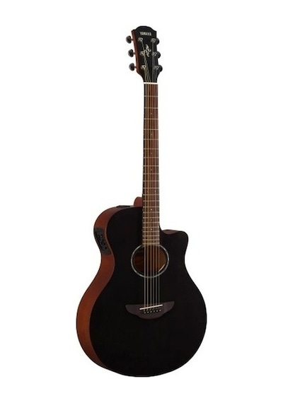 Yamaha Apx600 Thinline Cutaway Elektro Akustik Gitar Smokey Black