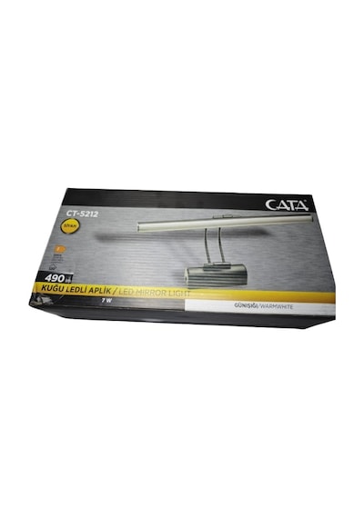 Cata Ct 5212 Siyah Kasa Kuğu Ledli Duvar Apliği 6w 3200k Günışığı Gün Işığı
