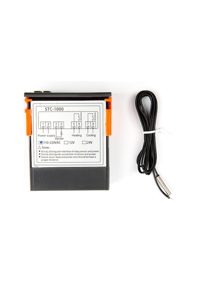 STC-1000 AC 110-220V 10A LCD Ekranlı NTC Sensörlü Sıcaklık Kontrol Modülü