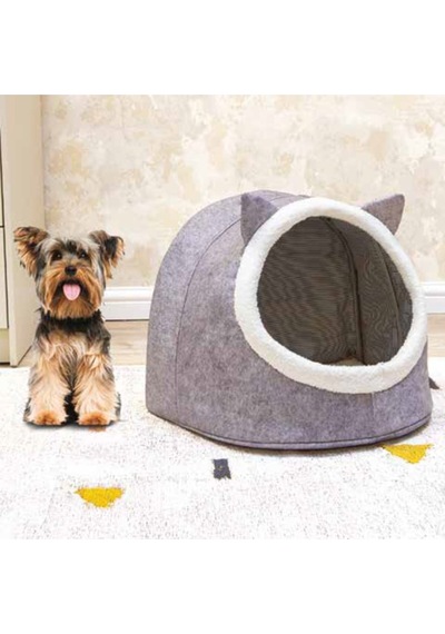 Fushia Kedi Köpek Evi Katlanabilir Kedi Evi Köpek Evi 34 x 40 x 35 CM