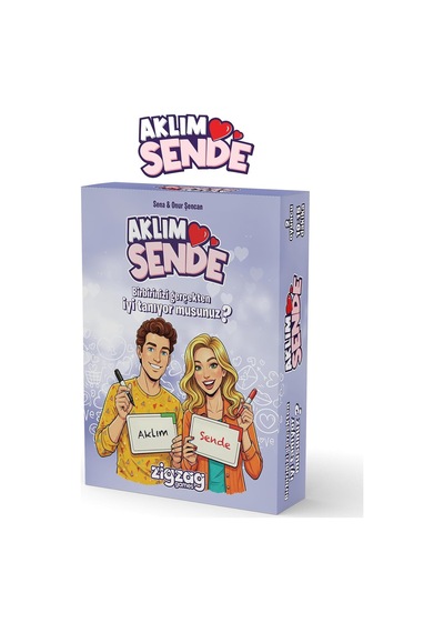 Aklım Sende, Çiftler İçin Eğlenceli Kart Oyunu, 2 Kişilik Aşk Ve Uyum Testi Kart Oyunu Kutu Oyu