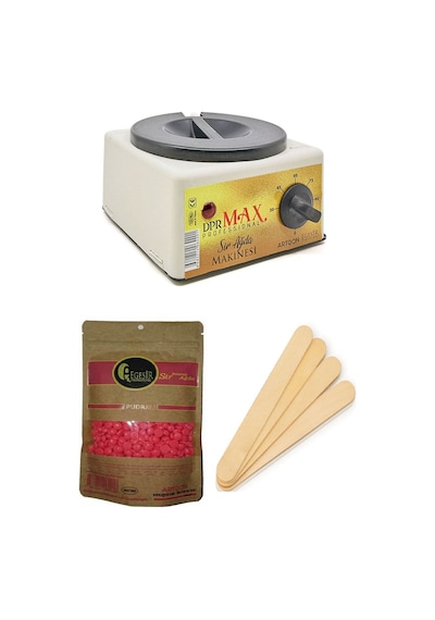 Ege Sir Dpr Max Ağda Makinesi + Ege Sir Pudralı Boncuk Sir Ağda + Spatula x 5