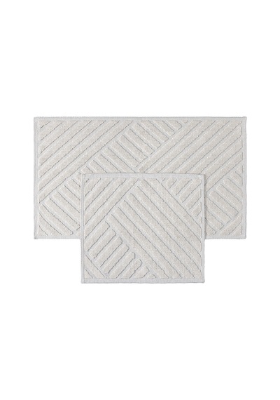 Koza Home Medea Krem 2li Pamuk Banyo Paspas Takımı 60x100 60x50 8594 Krem