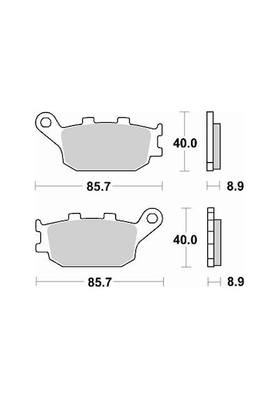 Yamaha Yzf R1 1000 Brakıng Arka Fren Balatası 2004 - 2014 742Cm56
