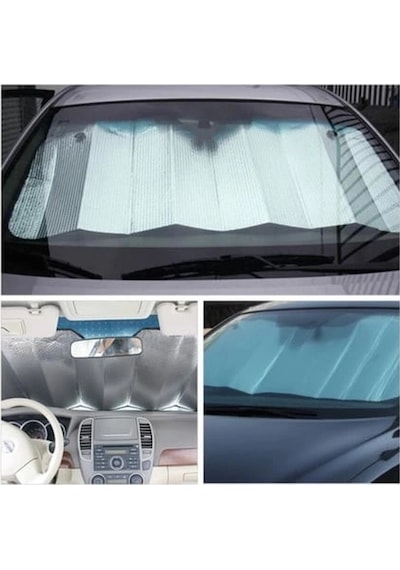 Araç Ön Cam Güneş Koruma Isı Önleyici Katlanabilir Model Fiat Egea Honda Civic Ford Focus Dacia Duster 1 Adet