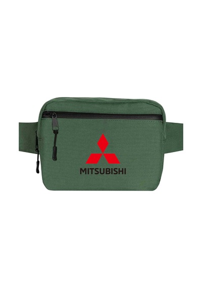 Mitsubishi Logo Yeşil Bel Çantası