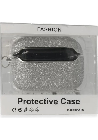 Newface Apple Airpods Pro 1.nesil Spell Simli Kılıf - Gümüş