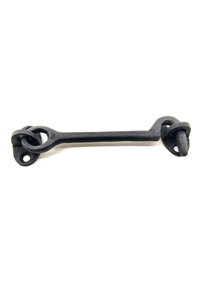 Antika Tarz Dekoratif Pirinç Maymuncuk Çengeli - 13cm, Oksit Çok Renkli