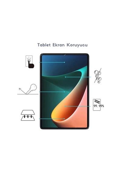 Xiaomi Uyumlu Mi Pad 5 Pro Kılıf Seti Smart Uyku Modlu Tablet Kılıfı + Ekran Koruyucu + Kalem