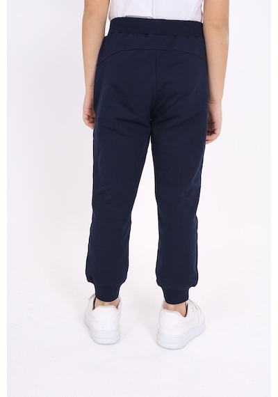 Kız Çocuk Baskılı Beli Paçası Ribanalı Cepli Basic Jogger Eşofman Altı 2 İplik Lacivert Kız Çocuk Baskılı Beli Paçası Ribanalı Cepli Basic Jogger Eşofman Altı 2 İplik Lacivert