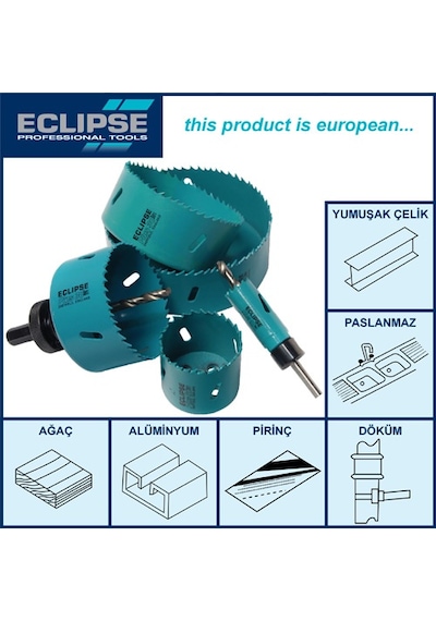 Eclipse Ebv30-111 Hss Delik Açma Testeresi 111mm