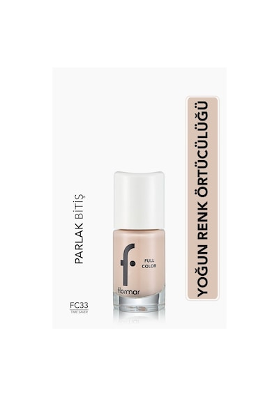 Flormar Full Color Ultra Yüksek Pigmentli & Parlak Bitişli Oje FC33