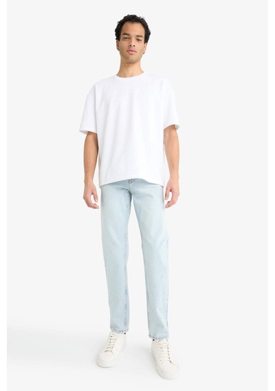 Defacto Slım Tapered Fıt Dar Paça Jean Pantolon F2324AX25SP Mavi