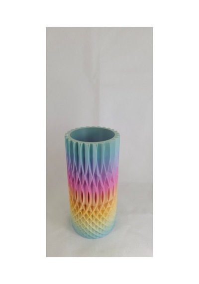 Renk Geçişli Dekoratif Vazo 16 Cm