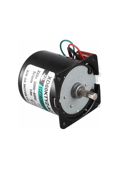60ktyz 5rpm Ac Motor Kuluçka Viyol Çevirme 220v Metal Dişli Barbekü Reklam Panosu Sosis Gril Tavuk