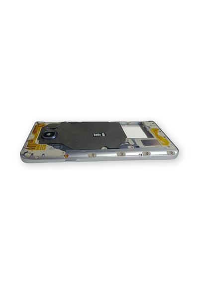 Samsung N920 Kasa Samsung Galaxy Uyumlu Note 5 Gri Renk Orta Kasa Çıtalı On Off Ses Tuş Bordu Kamera Lensi