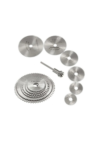 River World Metal 6 Parça Mini Matkap Ucu  Ahşap Kesme Yuvarlak Çelik Bıçak Disk Testere Seti Kiti
