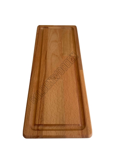 Doğal Ahşap Sunum Tabağı Dikdörtgen Ahşap Sunumluk Kayın/gürgen Boy:38cm En:15cm