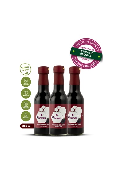 Mor Aronya Suyu 250 Ml 3lü Avantaj Paketi