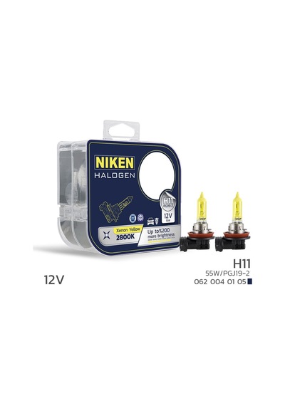 Niken 12v H11 55w Sarı Işık Ampul Pg319-2 2800k - Ekolmaks