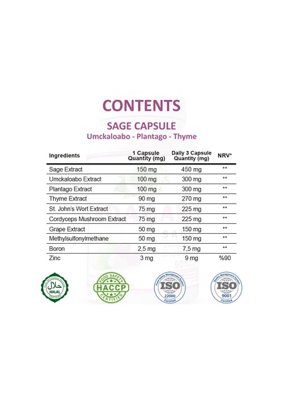 Gökçek Şifa Adaçayı ( Sage Capsule) 60 Kapsül
