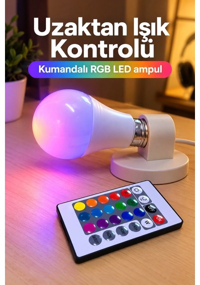 Ers Kumandalı Led Ampul 10 W Güç Özellikli