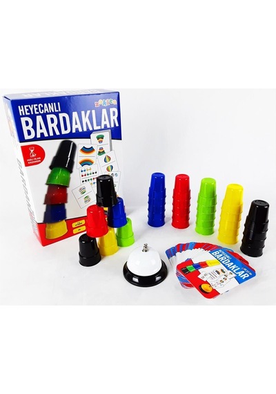 Zekice Zekice Heyecanlı Bardaklar Eğitici Kutu Oyunu.