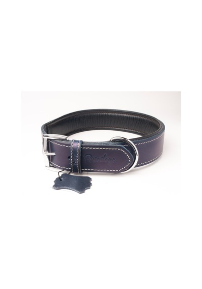 Privilege Hakiki Yağlı Deri Köpek Boyun Tasması S Lacivert 2.5 x 32-41 CM Lacivert