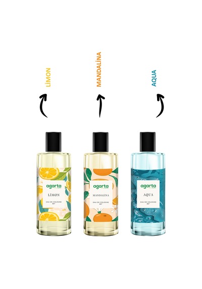 Agarta Cam Şişe 80 Derece Aqua Kolonya 250 ML