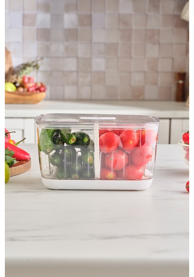 Karaca Citrina Saklama Kabı Beyaz Large 5000 Ml Beyaz