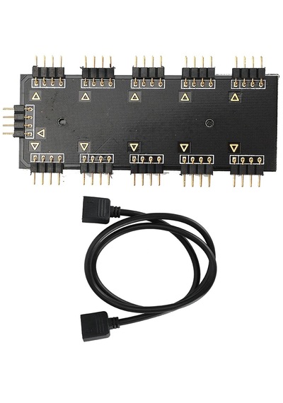 Rgb Led Fan Şerit Hub Splitter 10 Port 12v 4 Pin Kablo Çoklayıcı