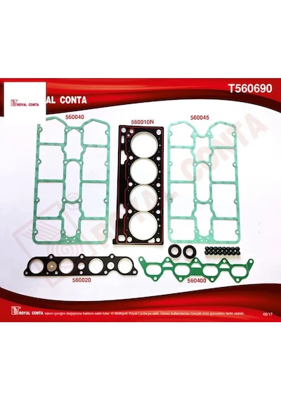 Üst Takım Contası Skc Keçe Subap Las Renault Megane I 2.0 16v F7r Royal Conta 7701468814