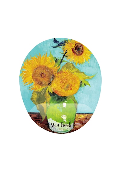Van Gogh Ayçiçekler Natürmort Bilek Destekli Mouse Pad