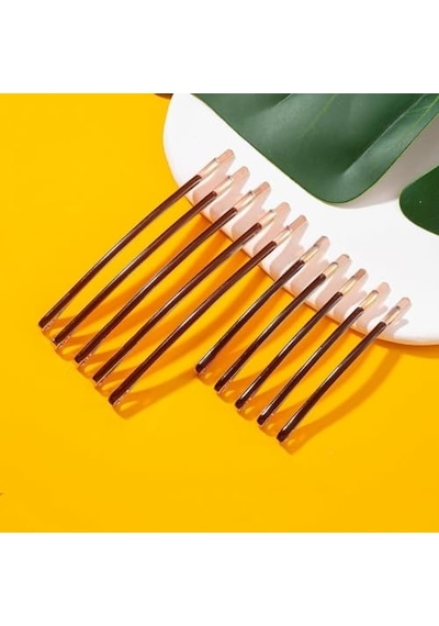 20 Adet Basit Kahverengi Metal Bobby Pin Klasik Kendin Yap Saç Tokaları Saç Barettes Sytling Dekoratif Saç Aksesuarı Kadınlar Kızlar İçin 10 Uzun Ve 10 Kısa Diğer