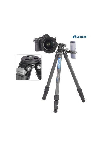 Ls-224c+lh-25 Profesyonel Karbon Fiber Tripod Kit