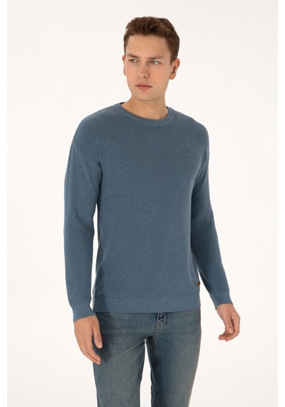 U.s. Polo Assn. Erkek Kazak /triko 50313679-vr251 Koyu Mavı Melanj