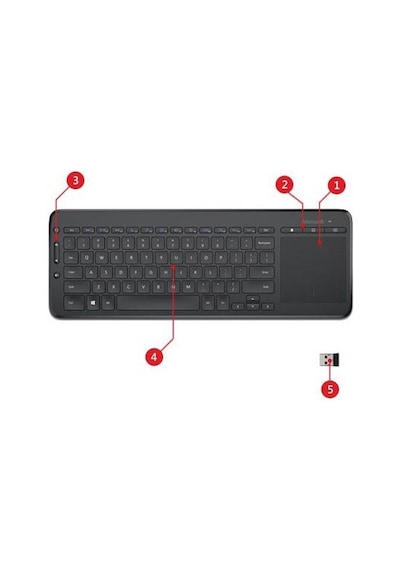 Microsoft N9Z-00017 Smart Tv Klavye Türkçe Q All-in-One Media