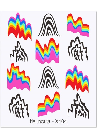 Su Transferli Nail Art Sticker X104 53013-4