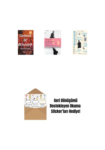 Mandarinler + Sartre A Mektuplar 1: 1930-1939 + Müphemlik Ahlakı Üzerine - Pirus Ve Sineas + Okuma Sticker'ları