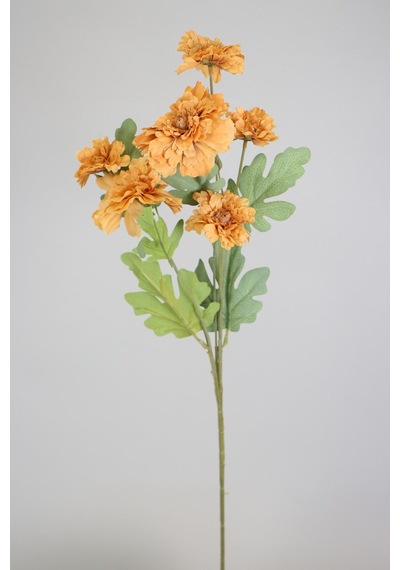 Yapay Çiçek Deposu Yapay 6lı Gerbera Dalı 80 Cm Açık Kahve
