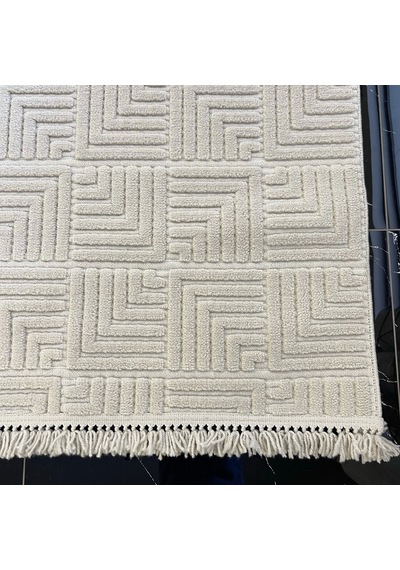 Hoom Rugs Design 1062 Bej Yumuşak Dokulu Desensiz İskandinav Halı Bej