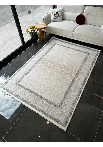Electra Halı Salon, Oturma, Yatak Odası Halısı Desen Kodu 79448-095 Krem-gri