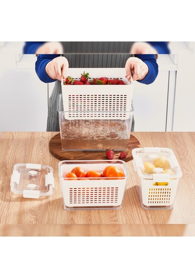 Selka Home Lavin 7 Litre Ekru Saklama Kabı Ekru