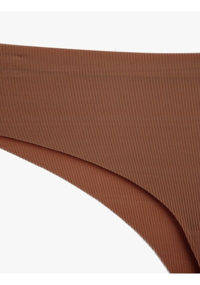Koton Dokulu Rahat Kesim Brazilian Külot Kahverengi 6slk30079mk Kahve