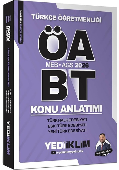 Yediiklim 2026 Meb Ags Öabt Türkçe Öğretmenliği Türk Halk Edebiyatı Eski Türk Edebiyatı Yeni Türk Edebiyatı Konu Anlatımı