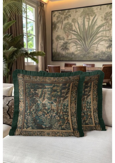 Avangart Vintage Orman Lüx Saçaklı Yastık Kılıfı-orman Manzaralı Avangard Püsküllü Kırlent Kılıfı Kanyon Deniz Mavisi Avangart Vintage Orman Lüx Saçaklı Yastık Kılıfı-orman Manzaralı Avangard Püsküllü Kırlent Kılıfı Kanyon Deniz Mavisi