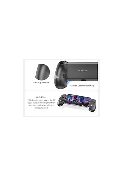 Abxylute S9 Type-c Mobil Oyun Kumandası Hall Effect Analog Ve Tetik, Android / İphone / Tablet Uyumlu
